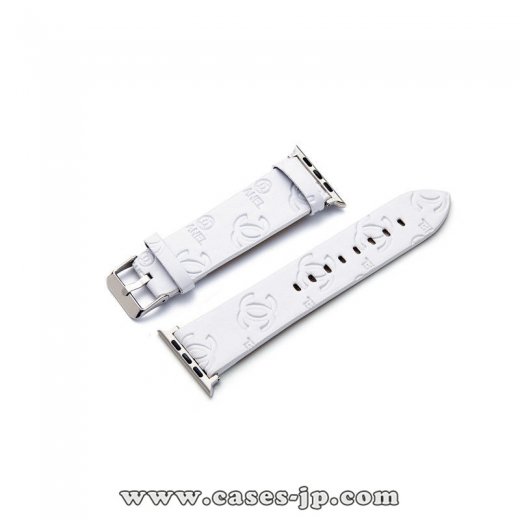 2021 個性潮流 激安人気 CHANEL / シャネル Apple Watch Series 1/2/3/4/5 バンド 腕時計交換バンド 男女兼用[#case2021030321]