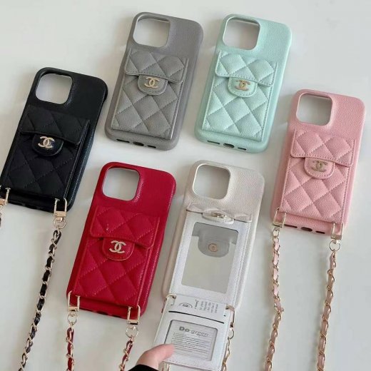 人気 CHANEL / シャネル ケース ショルダーストラップ付き iPhone 16/16 Pro/16 Pro Max/15/15 Pro/15 Pro Max/14/14 Pro/14 Pro Max/13/13 Pro/13 Pro Max/12/11 ケース [#case20241001]