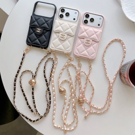 CHANEL / シャネル 肩紐付き iPhone 18/18 Pro/18 Pro Max/17/17 Pro/17 Pro Max/16/15/14/13/12 ケース 芸能人愛用 [#case2026095]