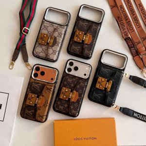 大人気 LOUIS VUITTON ルイヴィトン iPhone 18/18 Pro/18 Pro Max/17/17 Pro/17 Pro Max/16/15/14/13/12 ケース ブランド バックポケット付き携帯カバ ー [#case2026041]