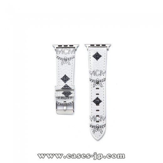 超人気 高品質 新品 MCM Apple Watch Series 1/2/3/4/5 バンド 腕時計交換バンド 男女兼用[#case2021030319]