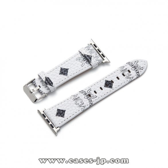 超人気 高品質 新品 MCM Apple Watch Series 1/2/3/4/5 バンド 腕時計交換バンド 男女兼用[#case2021030319]