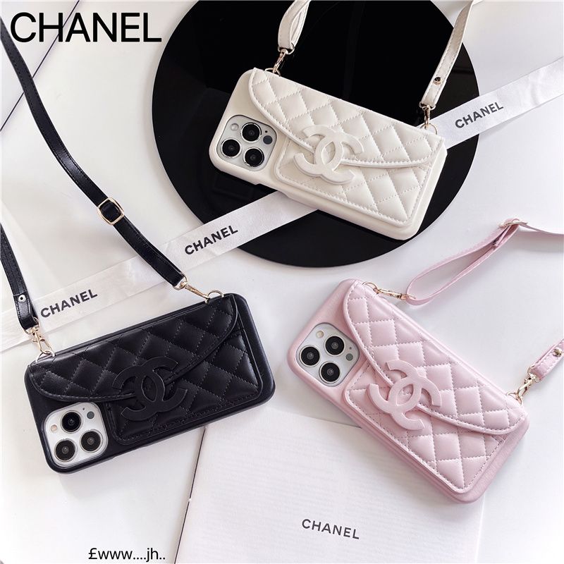 人気 CHANEL / シャネル ケース ショルダーストラップ付き iPhone 17/17 Pro/17 Pro Max/16/16 Pro/16 Pro Max/15/15 Pro/15 Pro Max/14/13/12/11 ケース [#case2023102520]